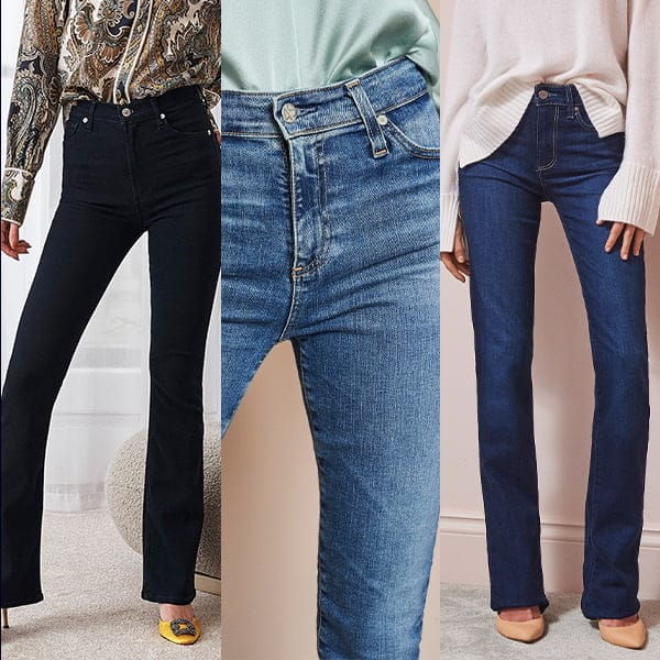 What's the difference between straight leg and bootcut hot sale jeans